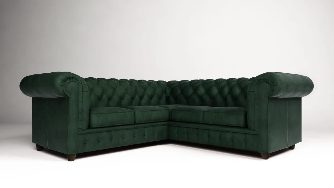 Narożnik pięcioosobowy z funkcją spania pikowany 2+E+2 Chesterfield SOLARIS 258x258 — Riviera 38