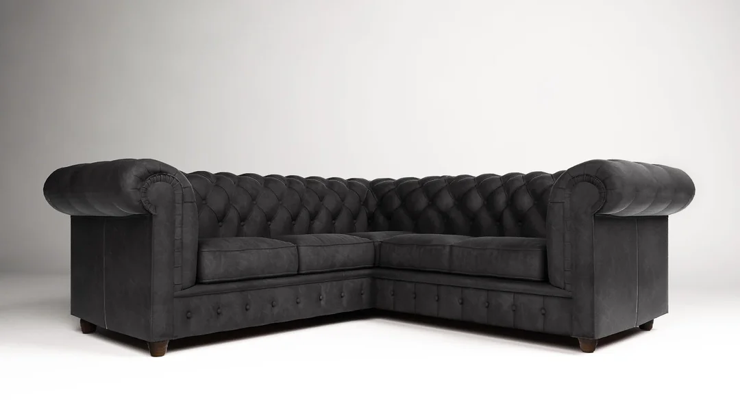 Narożnik pięcioosobowy z funkcją spania pikowany 2+E+2 Chesterfield SOLARIS 258x258 — Riviera 95
