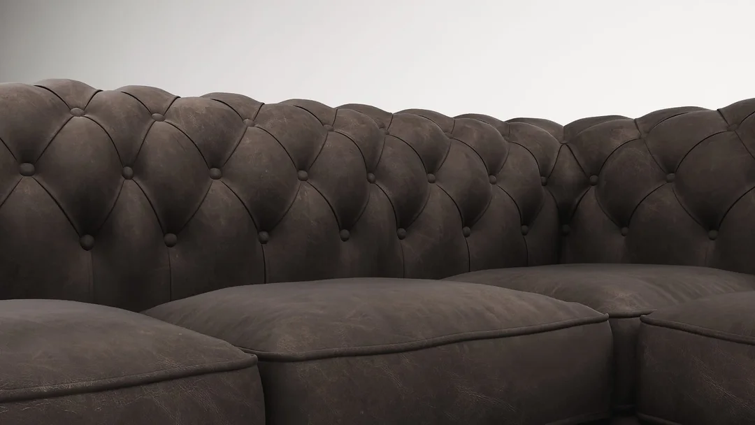 Narożnik pięcioosobowy z funkcją spania pikowany 2+E+2 Chesterfield SOLARIS 258x258 — Riviera 26