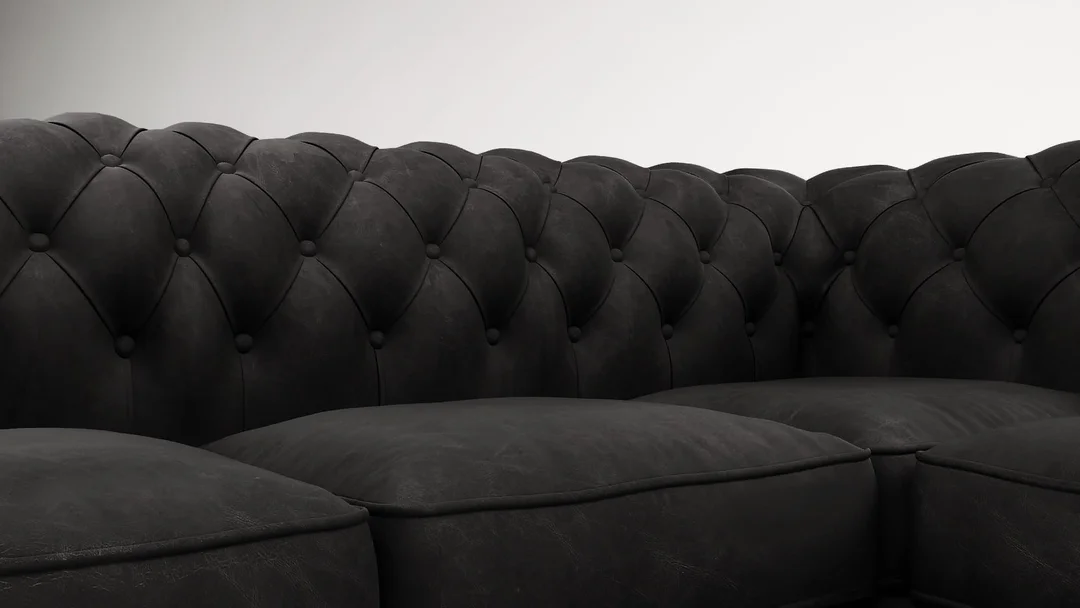 Narożnik pięcioosobowy z funkcją spania pikowany 2+E+2 Chesterfield SOLARIS 258x258 — Riviera 100