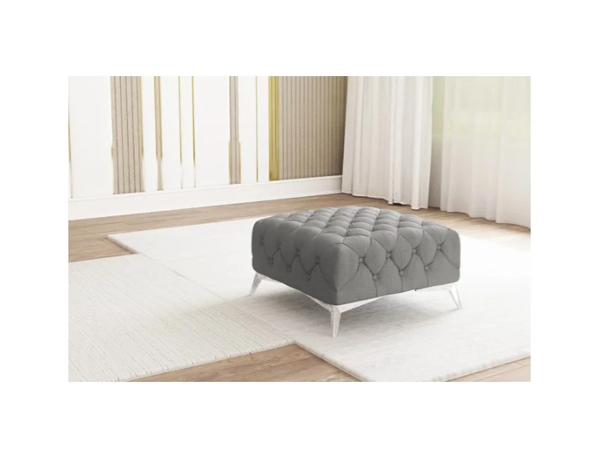 Puf pikowany Chesterfield 80x80 TEO — Riviera 91