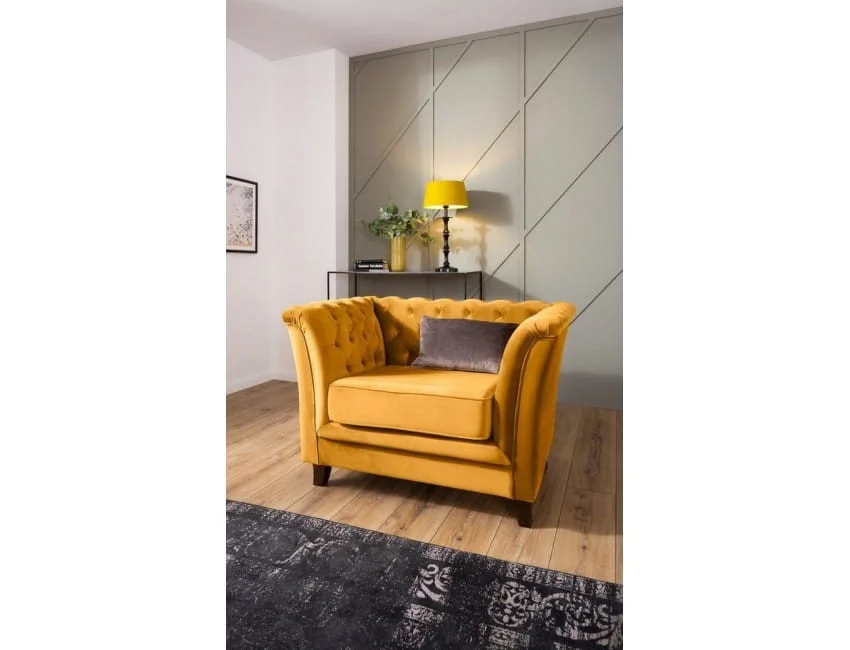 Fotel pikowany chesterfield HASSO — Riviera 41