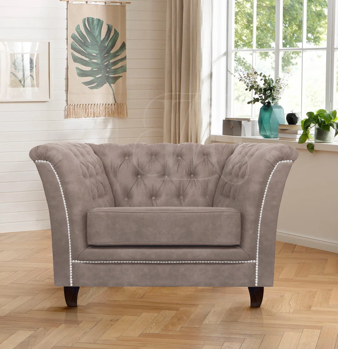 Fotel pikowany chesterfield HASSO — Riviera 16