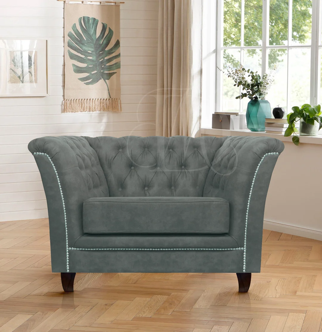 Fotel pikowany chesterfield HASSO — Riviera 91
