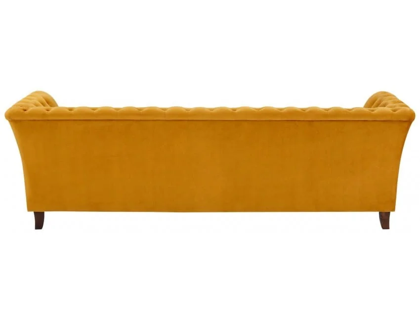 Sofa trzyosobowa z funkcją spania pikowana Chesterfield HASSO 237x82 — Riviera 41