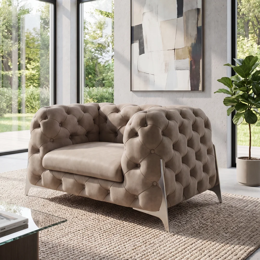 Fotel pikowany KALIFORNIA Chesterfield — Riviera 21