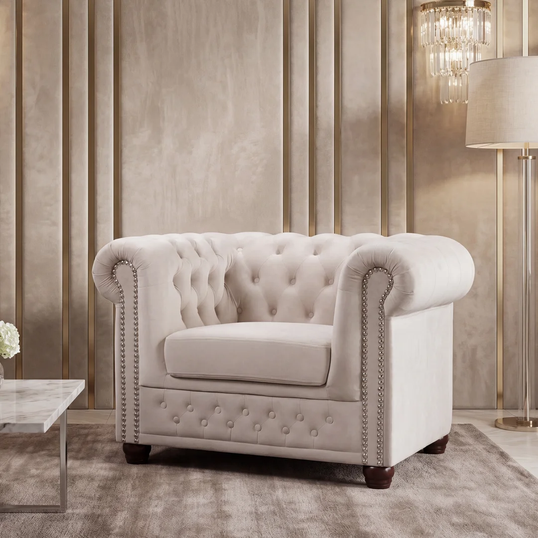 Fotel pikowany FELIX chesterfield — Riviera 21