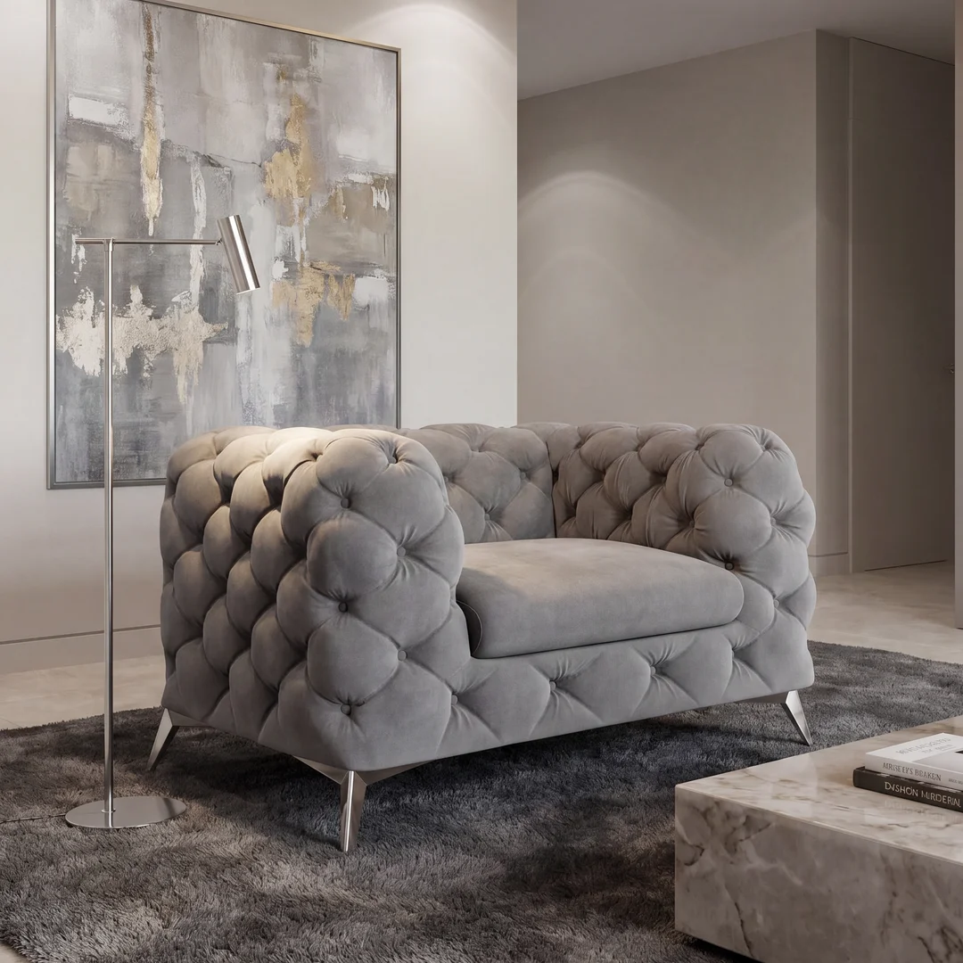 Fotel pikowany TEO chesterfield — Riviera 91