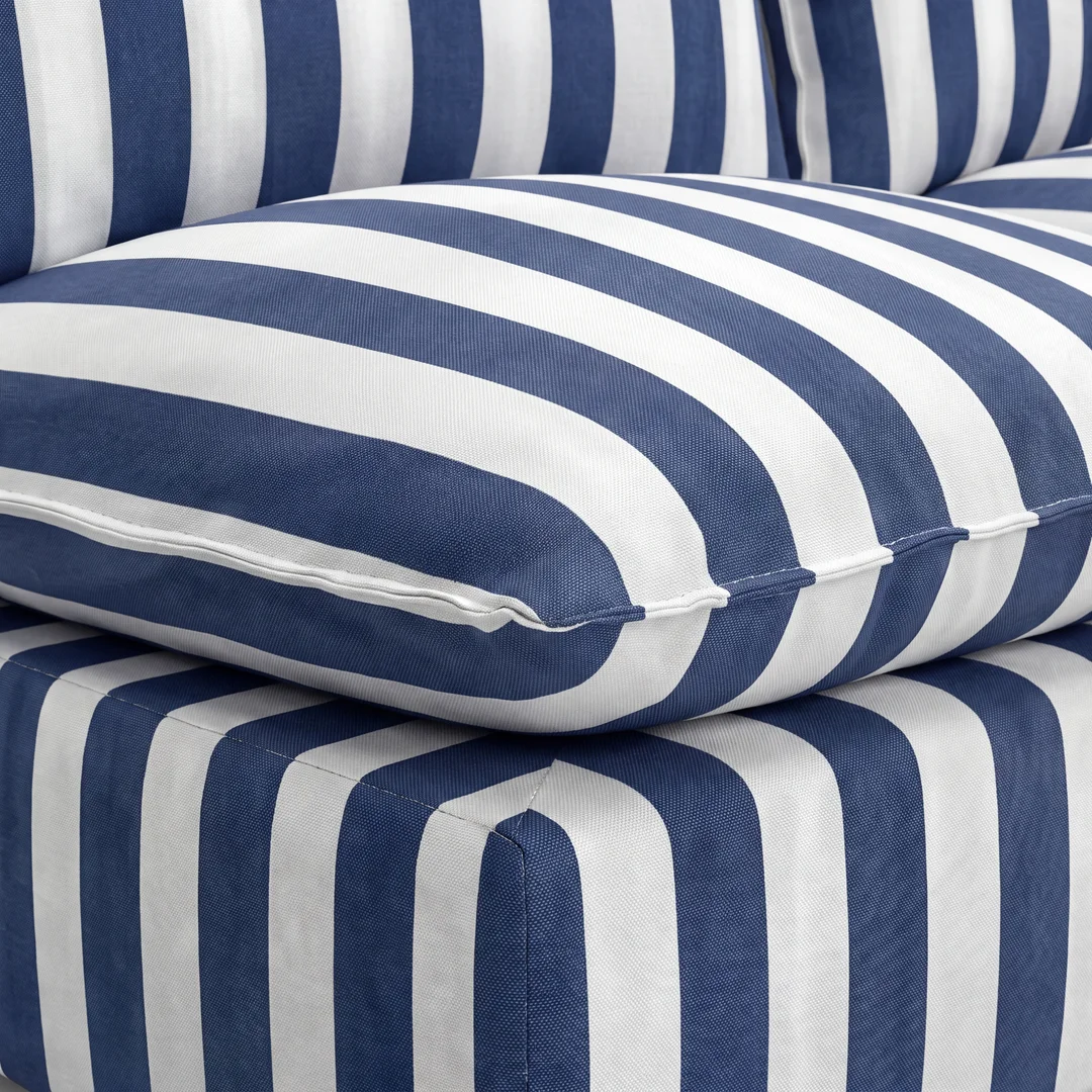 Niebieska sofa ogrodowa Marvella 3 - modułowa wodoodporna outdoor UV — zdjęcie 5
