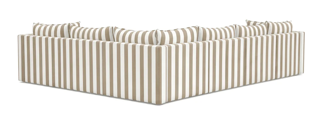 Beżowa sofa ogrodowa Marvella 8 - luksusowy modułowy narożnik outdoor — zdjęcie 4