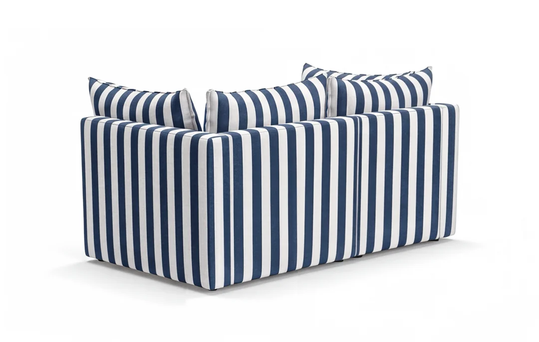 Niebieska sofa ogrodowa Marvella 11 Mała kanapa modułowa Outdoor — zdjęcie 5
