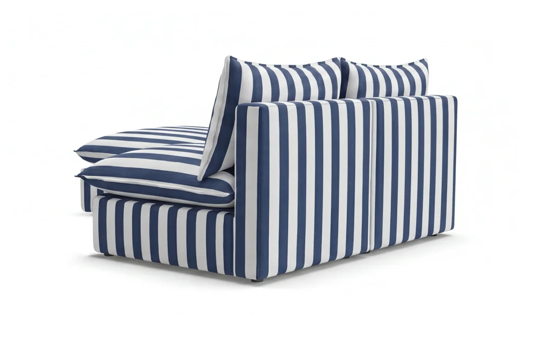 Niebieski narożnik modułowy outdoor Marvella 12 Meble wypoczynkowe do ogrodu — zdjęcie 5