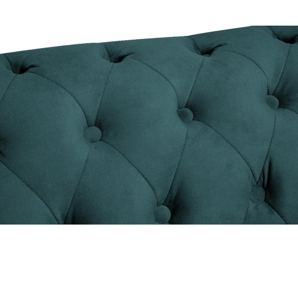 Sofa trzyosobowa pikowana Chesterfield VINCENT 203x87 — Kronos 13