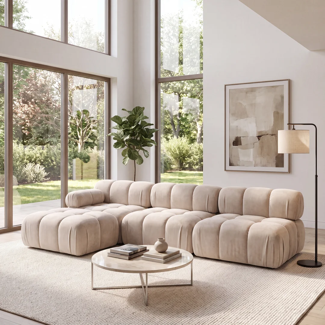 Narożnik modułowy Novanti pięcioosobowy z elastyczną konfiguracją 285x160 — Riviera 21