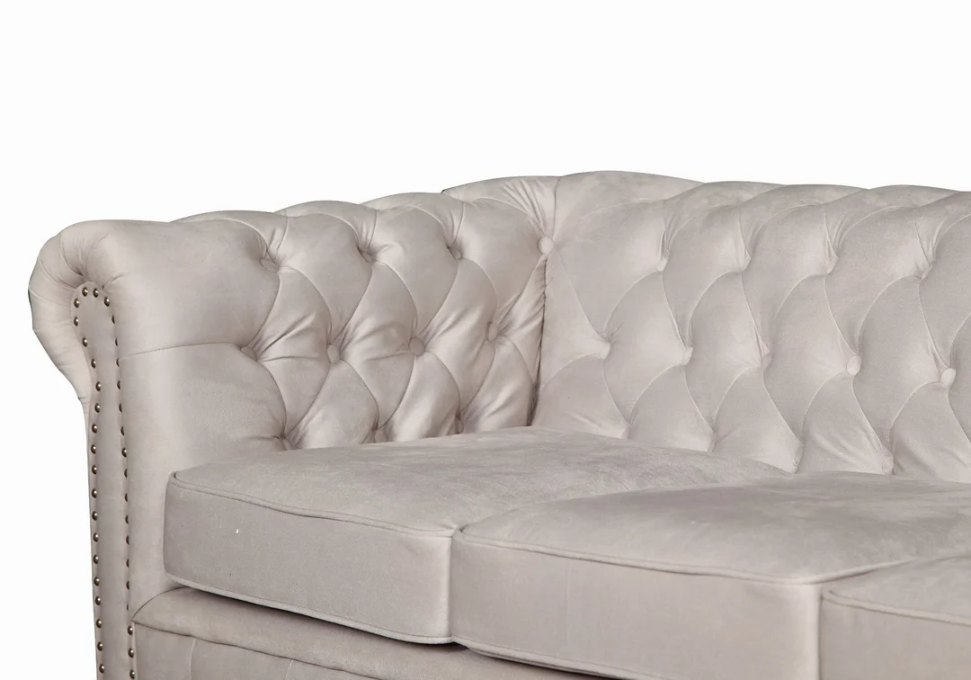 Sofa trzyosobowa pikowana Chesterfield VINCENT 203x87 — Amore 31