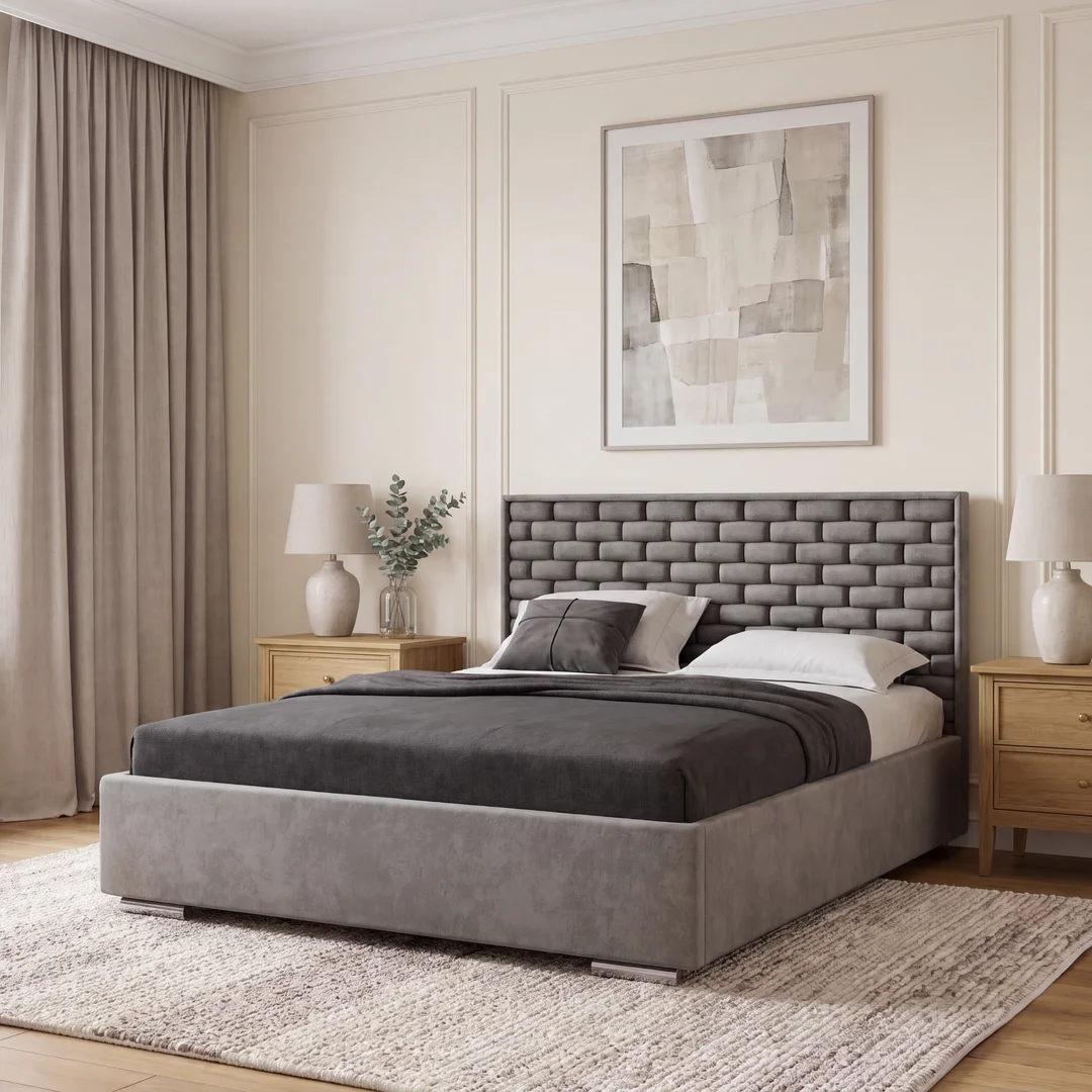 Łóżko tapicerowane glamour KING BED — zdjęcie 1