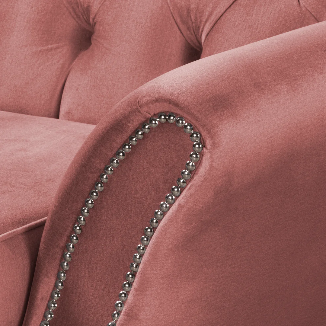 Fotel pikowany Chesterfield BOGOTA — Monolith 63