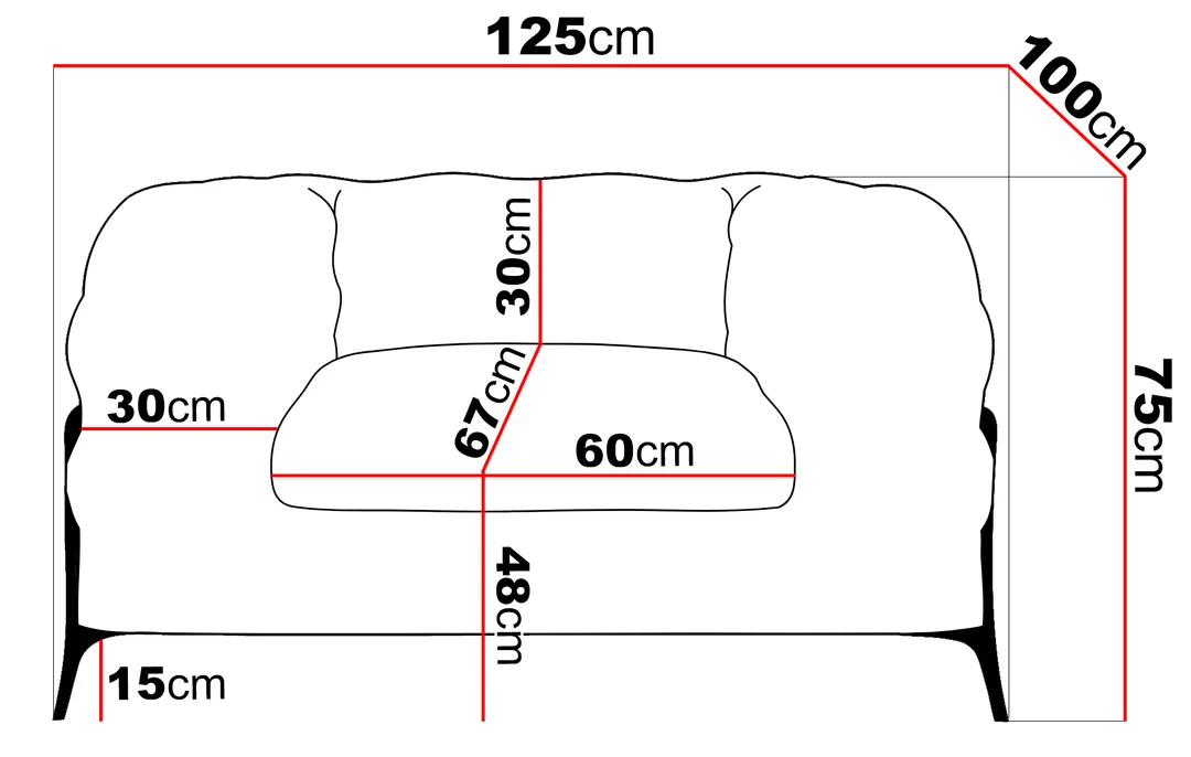 Fotel pikowany chesterfield TEO HIGH glamour — zdjęcie 12