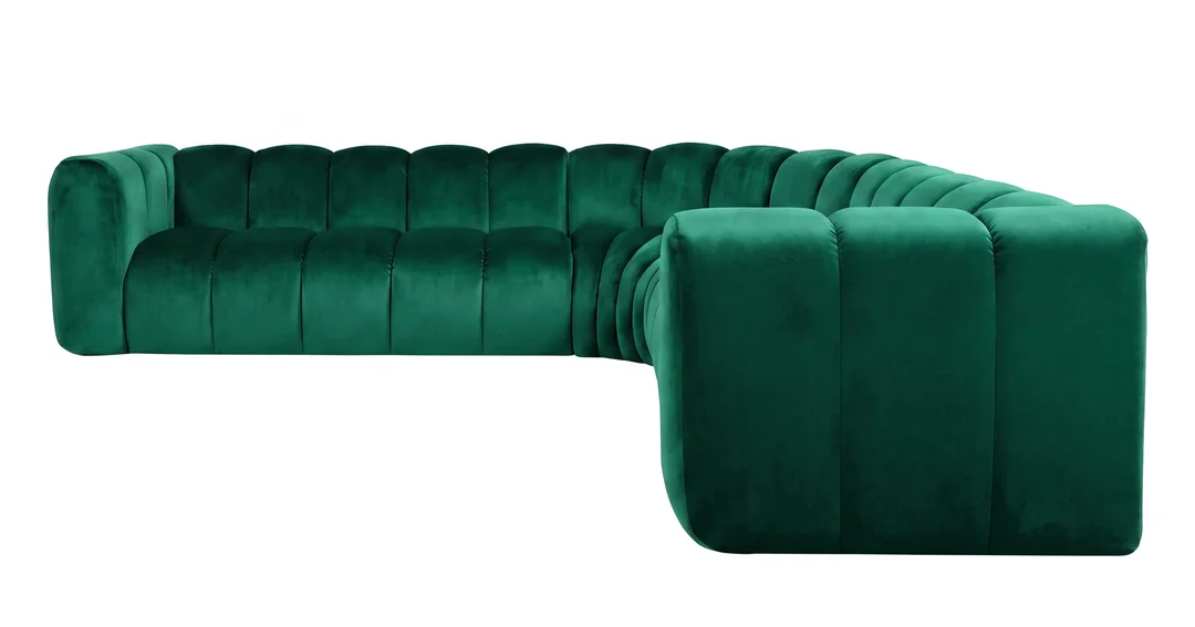 Narożnik modułowy Velis 5-osobowy z elastyczną konfiguracją — French Velvet 658