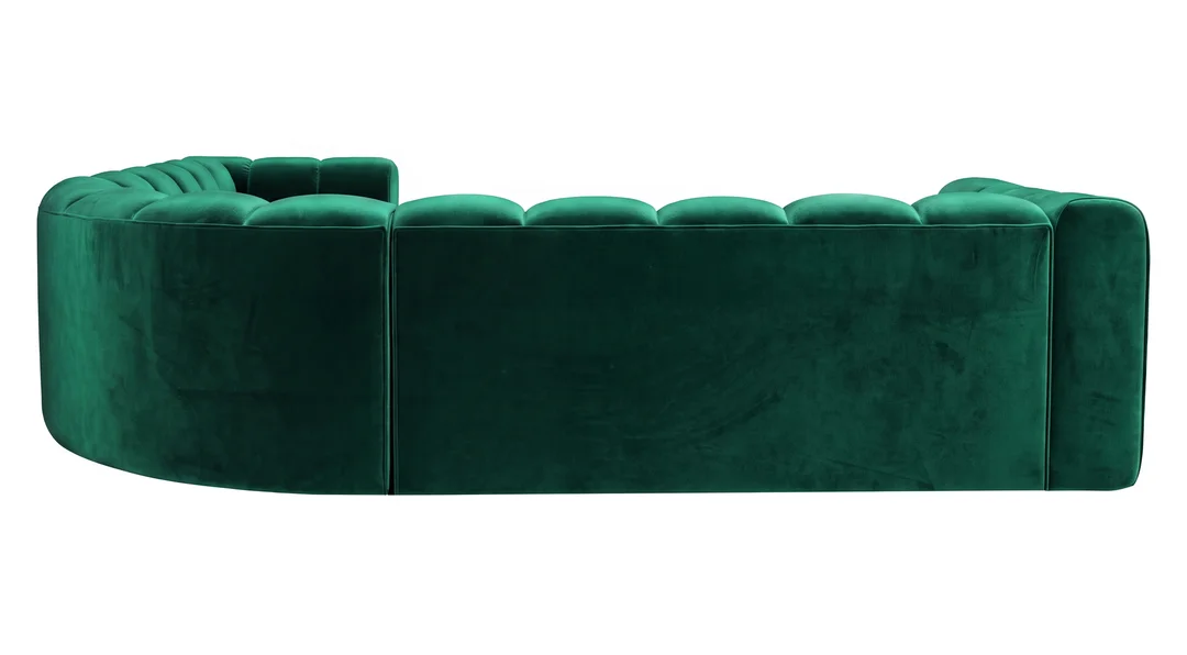 Narożnik modułowy Velis 5-osobowy z elastyczną konfiguracją — French Velvet 658