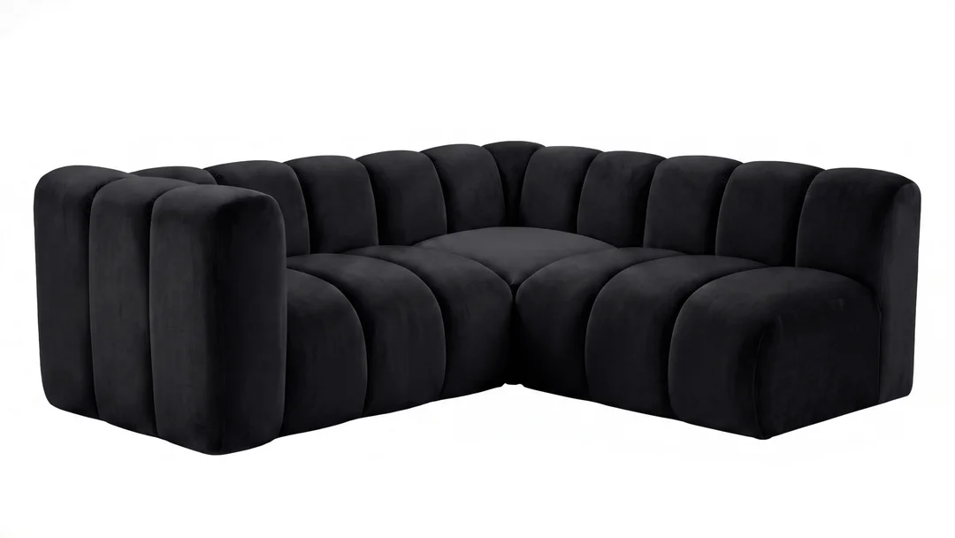Narożnik modułowy Velis 3-osobowy z elastyczną konfiguracją 194x171 — French Velvet 685