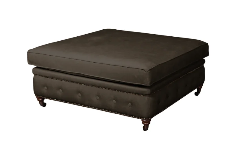 Puf pikowany glamour 100x100 VINCENT — Amore 84
