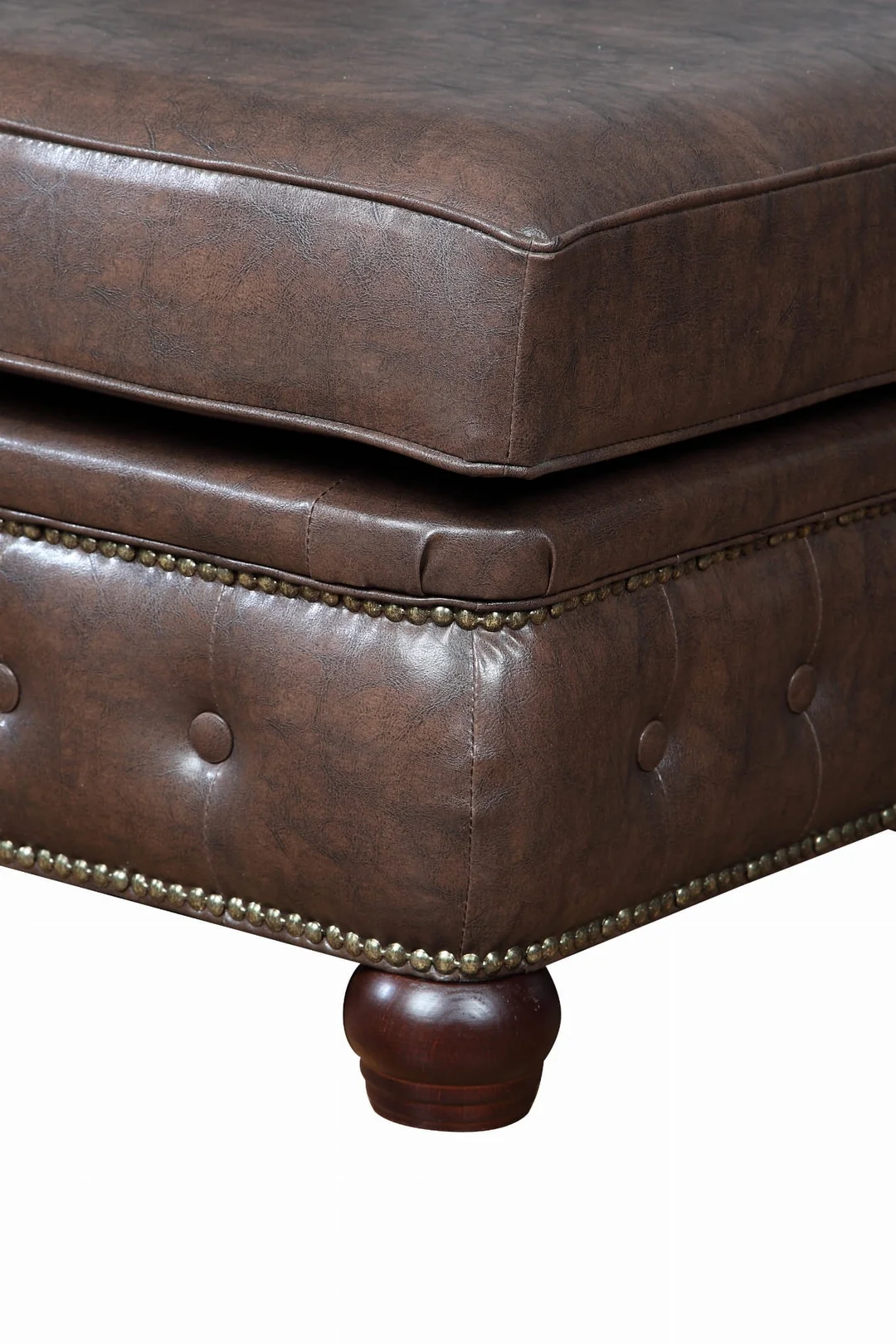 Puf pikowany glamour 100x100 VINCENT — MG 20