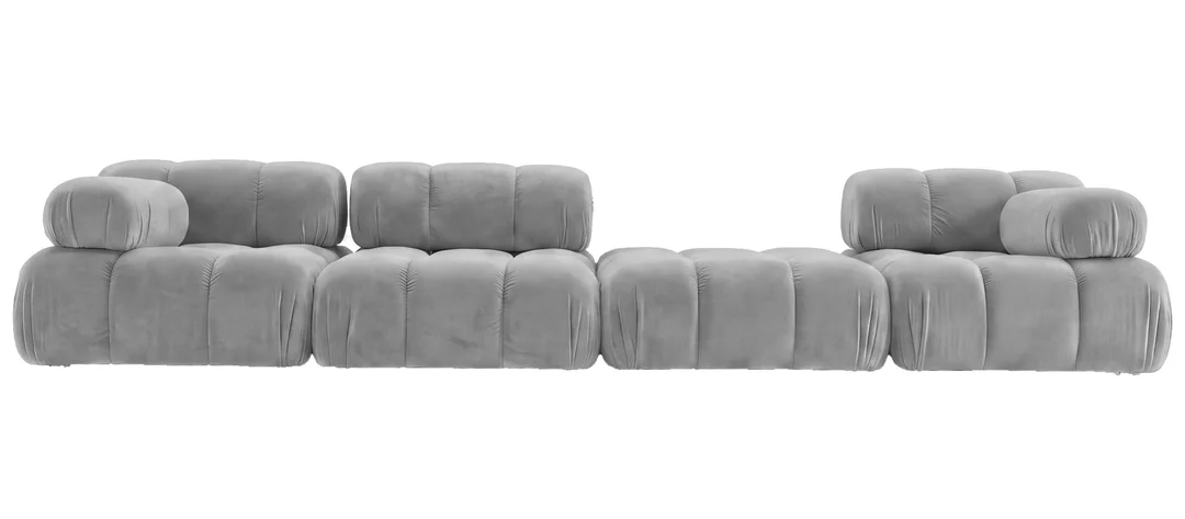 Sofa modułowa Manzoni pięcioosobowa z elastyczną konfiguracją 380x96 — Magic Velvet 2218