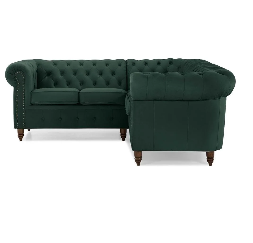 Narożnik pięcioosobowy pikowany Chesterfield VINCENT 208x208 — Riviera 38