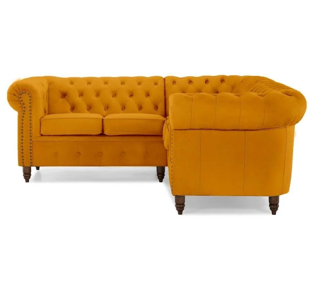 Narożnik pięcioosobowy pikowany Chesterfield VINCENT 208x208 — Magic Velvet 2228