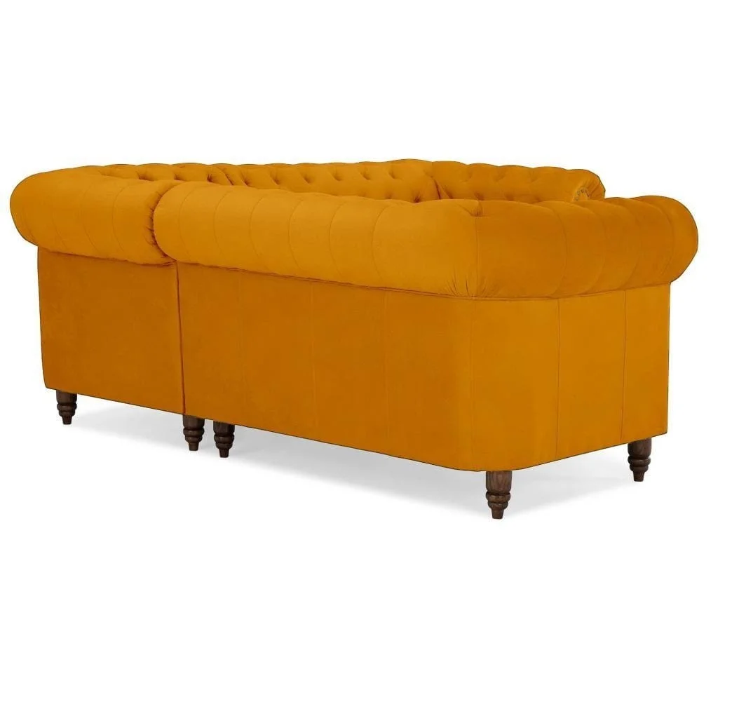 Narożnik pięcioosobowy pikowany Chesterfield VINCENT 208x208 — Magic Velvet 2228