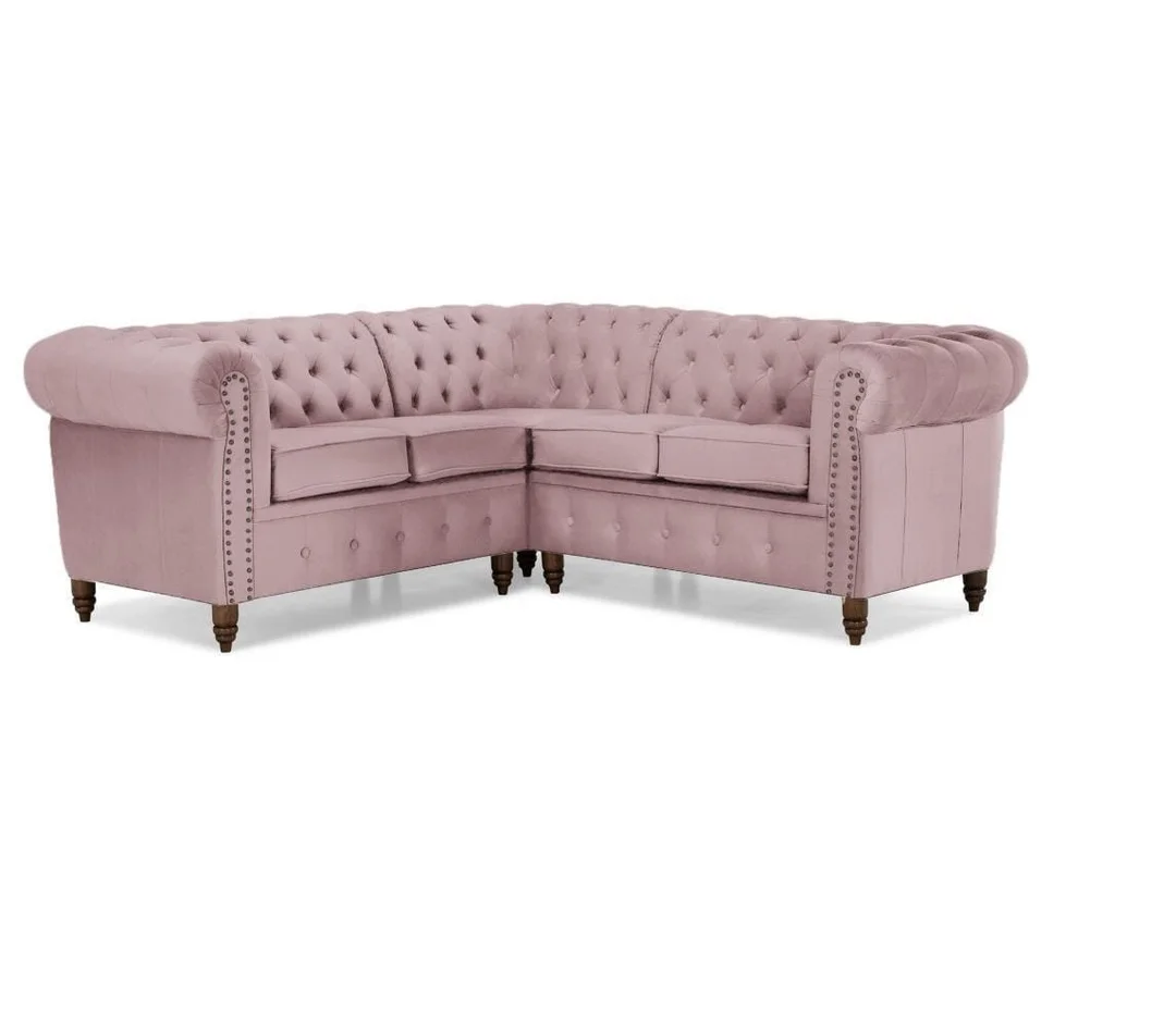 Narożnik pięcioosobowy pikowany Chesterfield VINCENT 208x208 — Magic Velvet 2253