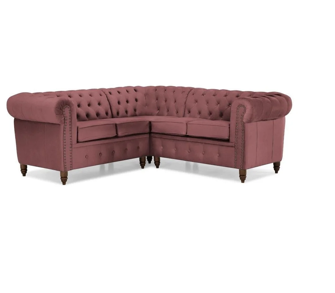 Narożnik pięcioosobowy pikowany Chesterfield VINCENT 208x208 — Magic Velvet 2258