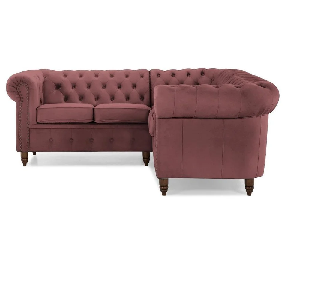 Narożnik pięcioosobowy pikowany Chesterfield VINCENT 208x208 — Magic Velvet 2258