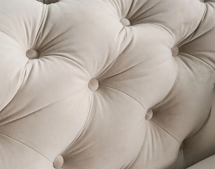 Sofa dwuosobowa pikowana TEO WOOD Chesterfield 185x100 — Riviera 21