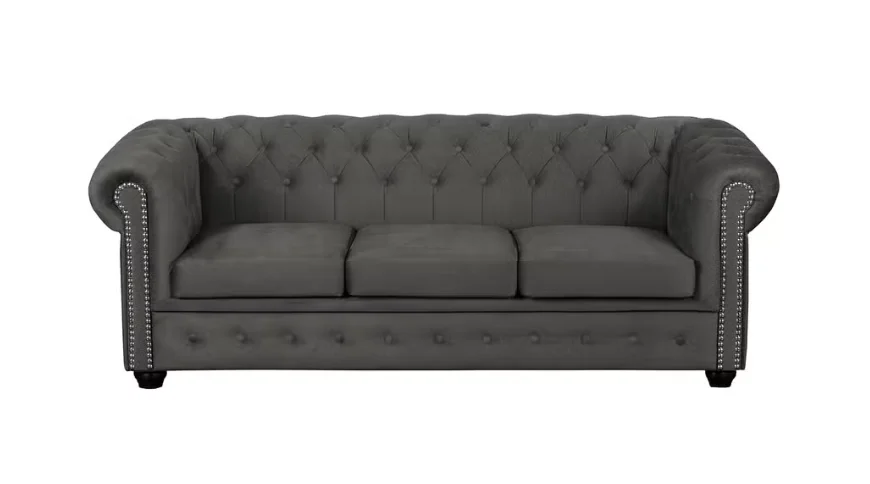 Zestaw mebli pikowanych Chesterfield 3+1 FELIX — Amore 84