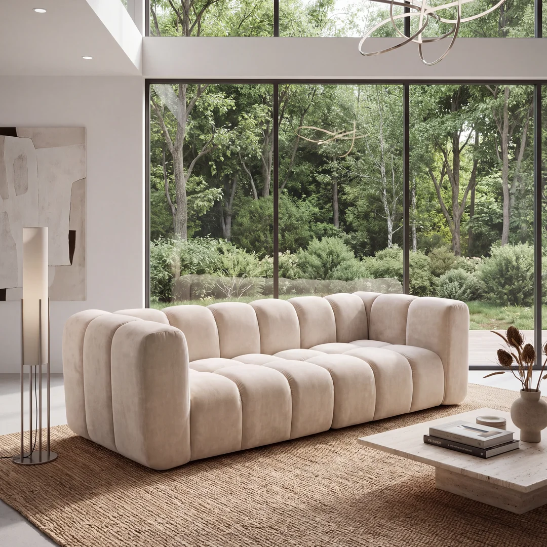 Sofa modułowa Coronari trzyosobowa z elastyczną konfiguracją 228x89 — Magic Velvet 2250