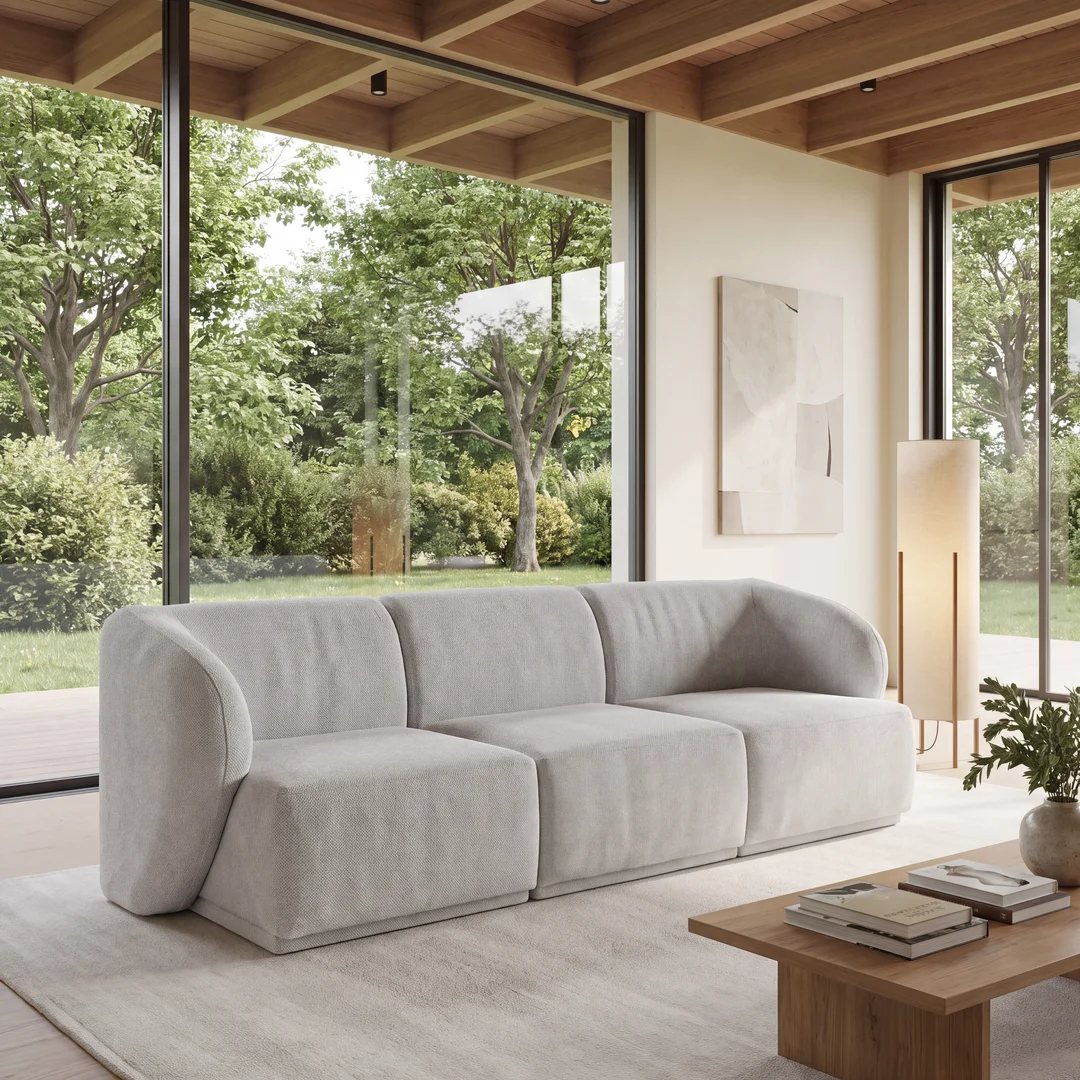 Sofa modułowa Mondavi trzyosobowa z elastyczną konfiguracją 248x95 — Aragon 80