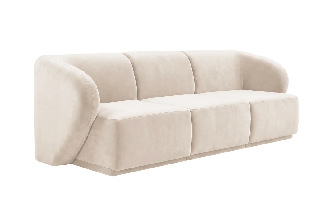 Sofa modułowa Mondavi trzyosobowa z elastyczną konfiguracją 248x95 — French Velvet 678