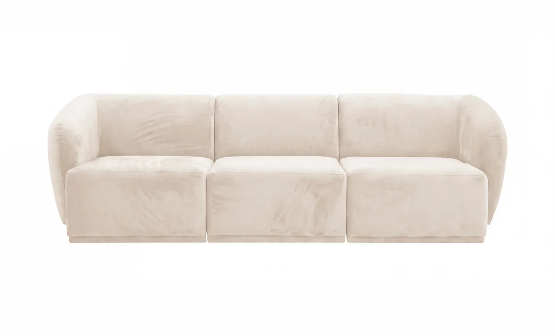 Sofa modułowa Mondavi trzyosobowa z elastyczną konfiguracją 248x95 — French Velvet 678