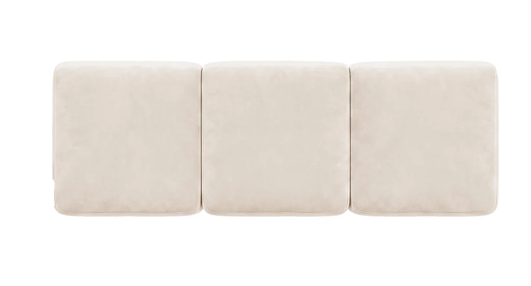 Sofa modułowa Mondavi trzyosobowa z elastyczną konfiguracją 248x95 — French Velvet 678