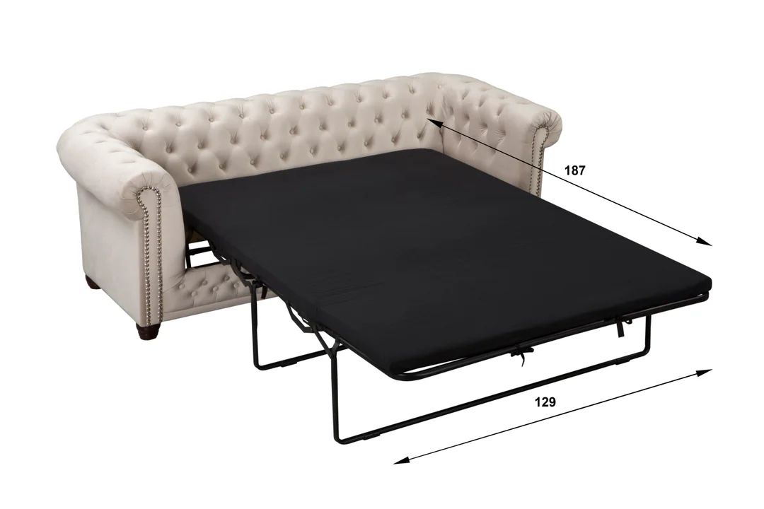 Zestaw mebli pikowanych Chesterfield 3+2+1 FELIX — Riviera 21