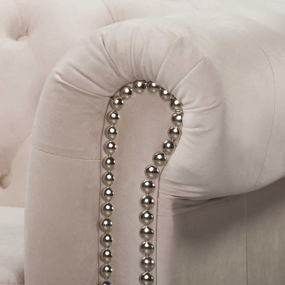 Zestaw mebli pikowanych Chesterfield 3+2+1 FELIX — Riviera 21