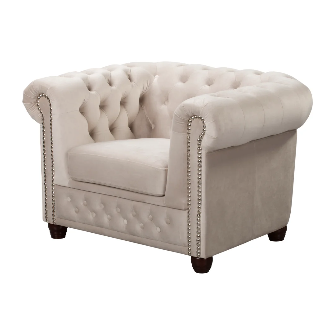 Zestaw mebli pikowanych Chesterfield 3+2+1 FELIX — Riviera 21
