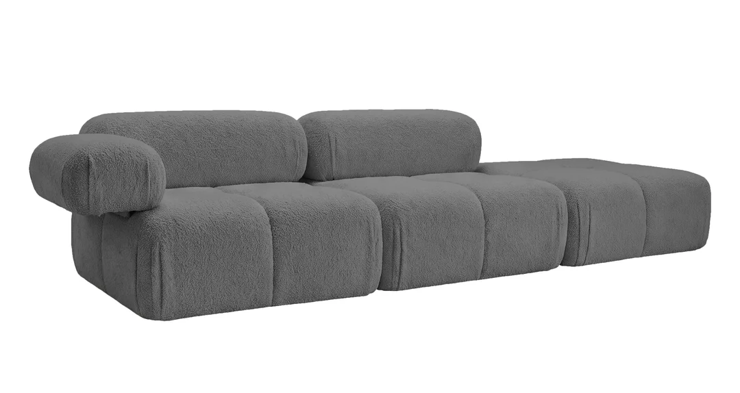 Sofa modułowa Ovalia czteroosobowa z elastyczną konfiguracją 288x96 — Quelle 92