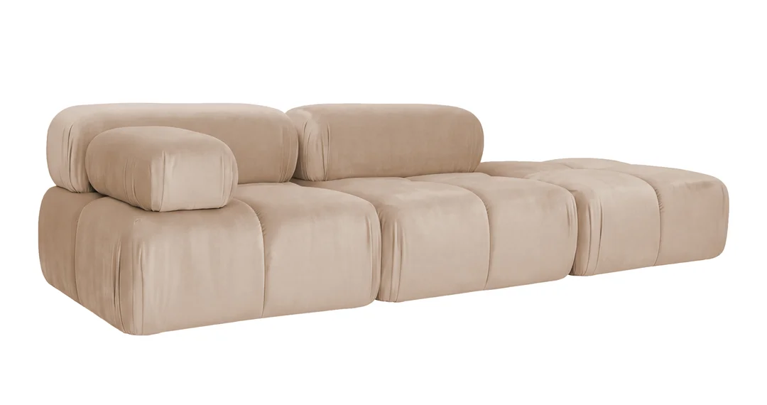 Sofa modułowa Ovalia czteroosobowa z elastyczną konfiguracją 288x96 — Magic Velvet 2281