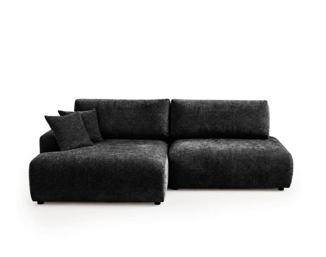 Nowoczesny narożnik L-kształtny czteroosobowy z funkcją spania Merlin 238x140 — Vibe 99