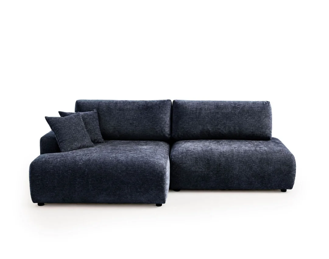 Nowoczesny narożnik L-kształtny czteroosobowy z funkcją spania Merlin 238x140 — Vibe 79