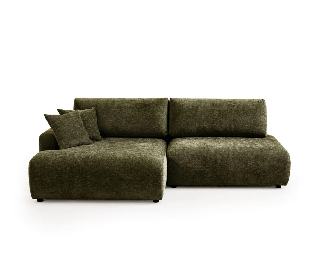 Nowoczesny narożnik L-kształtny czteroosobowy z funkcją spania Merlin 238x140 — Vibe 39