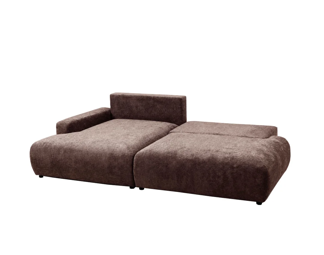Nowoczesny narożnik L-kształtny czteroosobowy z funkcją spania Merlin 238x140 — Vibe 28